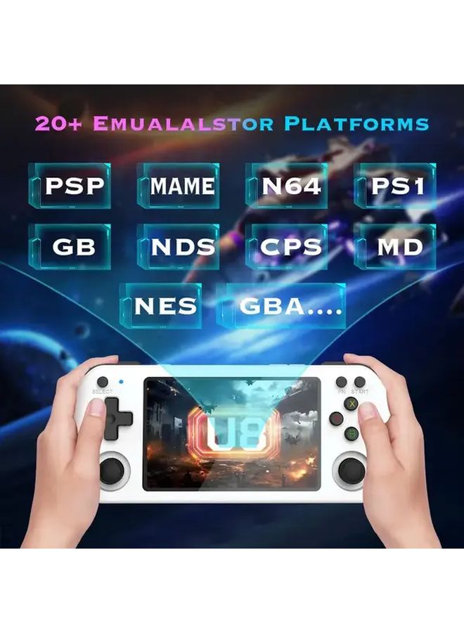جهاز ألعاب محمول أرجواني بأسلوب ريترو مقاس 4 بوصة يدعم GBA وPSP وPS1 وNDS وN64 مع إمكانية إعادة الشحن - Image 5